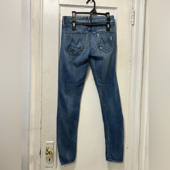 MOTHER the looker Women's Skinny Jeans in Blue - Picture 2 of 4